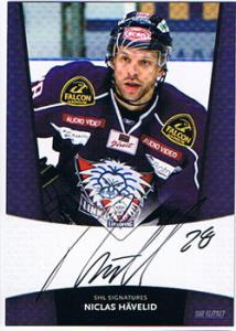 2010-11 SHL s.2 Signatures #17 Niclas Havelid Linkopings HC