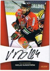 2010-11 SHL s.2 Signatures #19 Niklas Sundstrom MODO Hockey