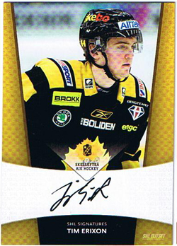2010-11 SHL s.2 Signatures #21 Tim Erixon Skellefteå AIK