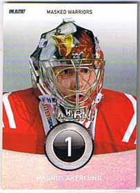 2008-09 SHL s.1 Masked Warriors Red Parallel #12 Magnus Åkerlund Timrå IK /30