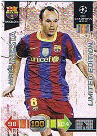Limited Edition, 2010-11 Adrenalyn Champions League, Andrés Iniesta