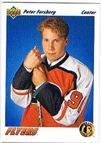 Peter Forsberg 1991-92 Upper Deck #64 RC (Engelsk)