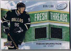 Fabian Brunnström 2008-09 Upper Deck Ice Fresh Threads Parallel #FTFB /100