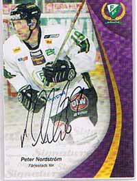 2007-08 SHL Signatures s.1 (A) #03 Peter Nordström, Färjestads BK