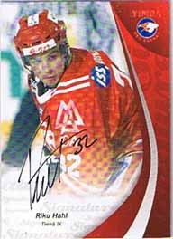 2007-08 SHL Signatures s.1 (A) #10 Riku Hahl, Timrå IK
