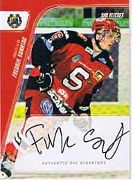 2007-08 SHL Signatures s.2 #03 Fredrik Sonntag Södertälje SK