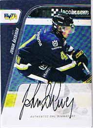 2007-08 SHL Signatures s.2 #11 Johan Akerman HV71