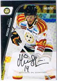 2007-08 SHL Signatures s.2 #19 Mathias Mansson Brynäs IF