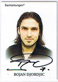Samlarkungens football signatures #1 Bojan Djordjic /50