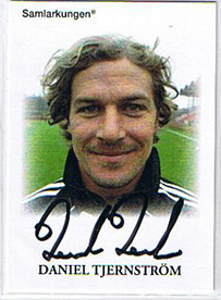 Samlarkungens football signatures #2 Daniel Tjernström /50