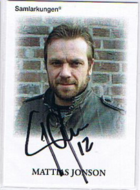 Samlarkungens football signatures #3 Mattias Jonson /50