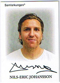 Samlarkungens football signatures #7 Nils-Eric Johansson /50