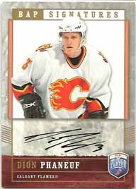 Dion Phaneuf 2006-07 Be A Player Signatures 25 #69 /25