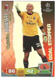 Goal Stopper, 2011-12 Adrenalyn Champions League, Christian Abbiati