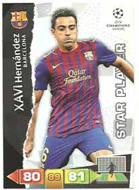 Star Player, 2011-12 Adrenalyn Champions League, Xavi Hernandez