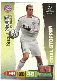 Goal Stopper, 2011-12 Adrenalyn Champions League, Manuel Neuer