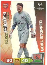 Goal Stopper, 2011-12 Adrenalyn Champions League, Lukasz Fabianski