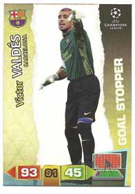 Goal Stopper, 2011-12 Adrenalyn Champions League, Victor Valdes