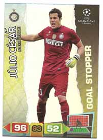 Goal Stopper, 2011-12 Adrenalyn Champions League, Julio Cesar