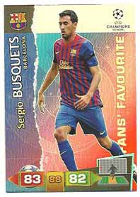 Fans Favourite, 2011-12 Adrenalyn Champions League, Sergio Busquets