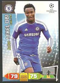 Grundkort Chelsea, 2011-12 Adrenalyn Champions League, John Mikel Obi