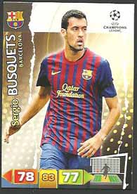 Grundkort Barcelona, 2011-12 Adrenalyn Champions League, Sergio Busquets