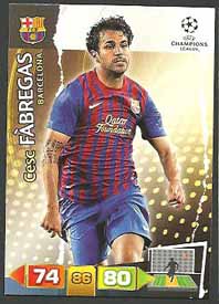 Grundkort Barcelona, 2011-12 Adrenalyn Champions League, Cesc Fabregas