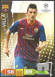 Grundkort Barcelona, 2011-12 Adrenalyn Champions League, David Villa