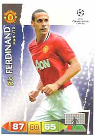 Grundkort Manchester United, 2011-12 Adrenalyn Champions League, Rio Ferdinand