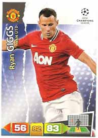 Grundkort Manchester United, 2011-12 Adrenalyn Champions League, Ryan Giggs