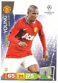 Grundkort Manchester United, 2011-12 Adrenalyn Champions League, Ashley Young