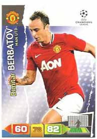 Grundkort Manchester United, 2011-12 Adrenalyn Champions League, Dimitar Berbatov