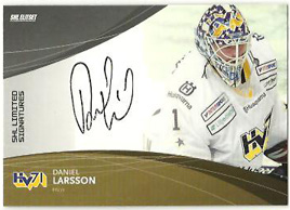 2011-12 SHL s.1 Limited Signatures #4 Daniel Larsson HV71 /25