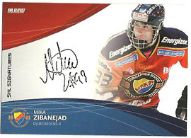 2011-12 SHL s.1 Signatures #02 Mika Zibanejad Djurgården