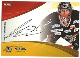 2011-12 SHL s.1 Signatures #15 Anders Nilsson Luleå
