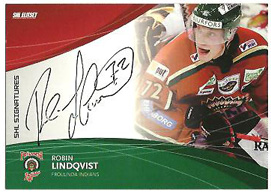 2011-12 SHL s.1 Signatures #04 Robin Lindqvist Frölunda