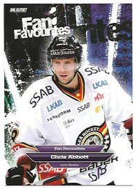 2011-12 SHL s.1 Fan Favourites #08 Chris Abbott Luleå HC