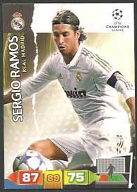 Grundkort Real Madrid, 2011-12 Adrenalyn Champions League, Sergio Ramos