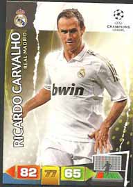 Grundkort Real Madrid, 2011-12 Adrenalyn Champions League, Ricardo Carvalho