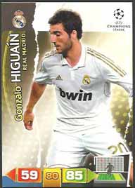 Grundkort Real Madrid, 2011-12 Adrenalyn Champions League, Gonzalo Higuain