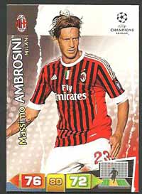 Grundkort Milan, 2011-12 Adrenalyn Champions League, Massimo Ambrosini