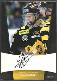 2010-11 SHL s.1 Limited Signatures #4 Adam Larsson Skellefteå AIK /25