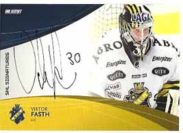 2011-12 SHL s.2 Signatures #01 Viktor Fasth AIK