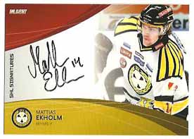 2011-12 SHL s.2 Signatures #03 Mattias Ekholm Brynäs