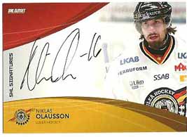 2011-12 SHL s.2 Signatures #13 Niklas Olausson Luleå