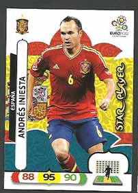 Star Player, 2012 Adrenalyn EM/ Euro 2012, Andres Iniesta