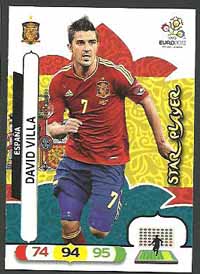 Star Player, 2012 Adrenalyn EM/ Euro 2012, David Villa