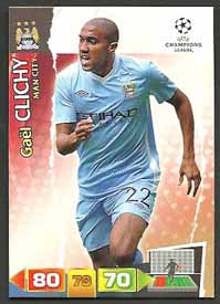 Grundkort Manchester City, 2011-12 Adrenalyn Champions League, Gaël Clichy