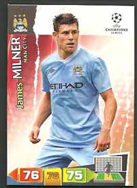 Grundkort Manchester City, 2011-12 Adrenalyn Champions League, James Milner