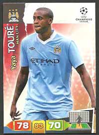 Grundkort Manchester City, 2011-12 Adrenalyn Champions League, Yaya Toure